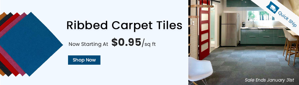 Ribbed Carpet Tiles. Quick Ship. Now Starting At $0.95 per square feet. Shop Now. Sale ends January 31st