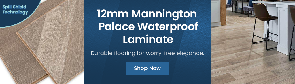 12mm Mannington Palace Waterproof Laminate. Durable flooring for worry- free elegance. Sill Shied Technology. Shop Now
