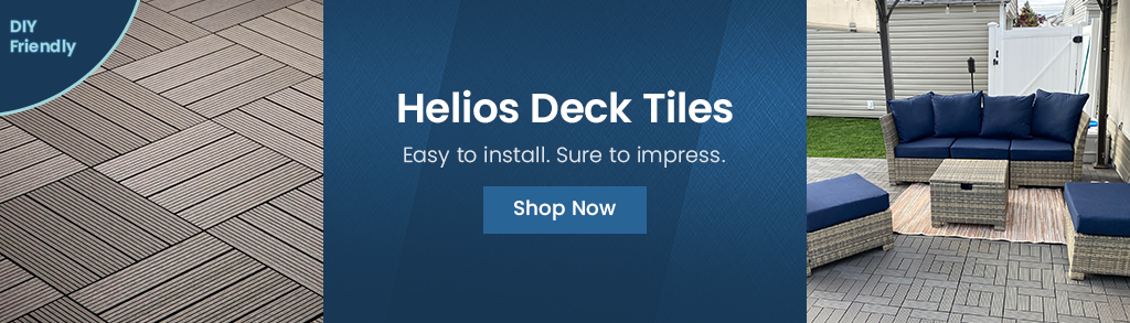 Helios Deck Tiles. Easy to install. Sure to impress. DIY Friendly. Shop Now.