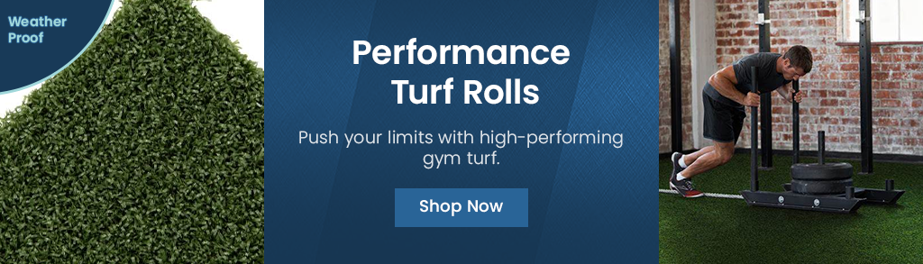 Performance Turf Rolls. Push your limits with high-performing gym turf. Weather Proof. Shop Noww