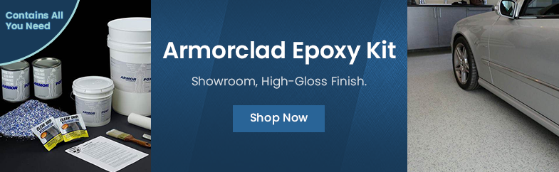 Armorclad Epoxy Kit. Showroomm High=Gloss Finish. Contains ALl You Need.Shop Now