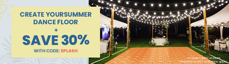 Summer Offer: Create Your Perfect Dance Floor + Save 30% On orders $250 or more. Restrictions and exclusions apply. 
