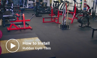 video how to install rubber gym tiles