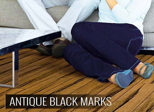 Antique Black Marks example with link to Natural Bamboo - Traditions Collection product page