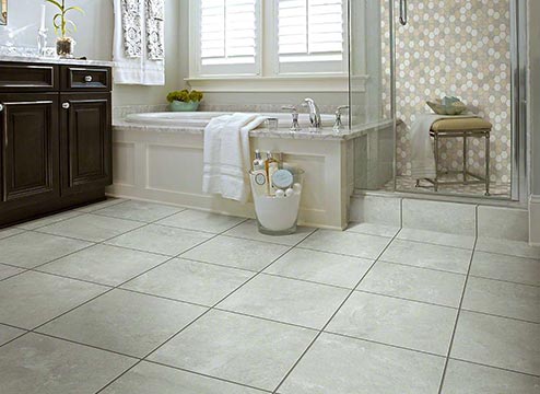 Best Bathroom Flooring Options, Vinyl Flooring Vs Tile In Bathroom