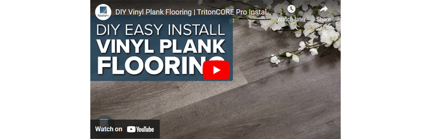 DIY Vinyl Plank Flooring.  TritonCORE Pro Installation