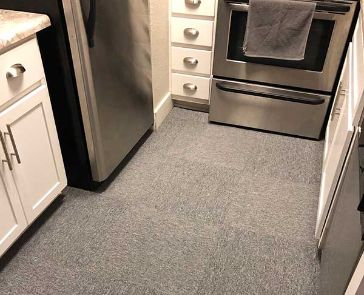 12Pcs 40‘’x10" Commercial Strip Carpet Tile Washable Floor Tile PVC Home Office 