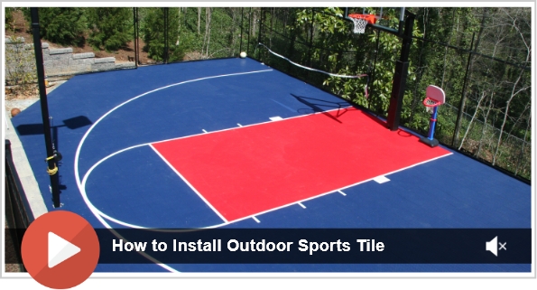 How To Install Outdoor Sports Tile Video