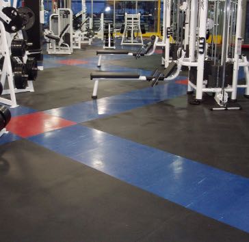 Olympia-Pad - 4' x 6' - Vulcanized Rubber Gym Mat, Rubber Gym Tile, Sport  & Weight-Room Flooring