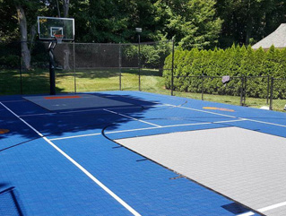 outdoor basketball court flooring