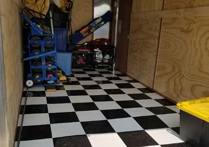 Trailer Flooring Sports Utility, Checkerboard Vinyl Flooring For Trailers