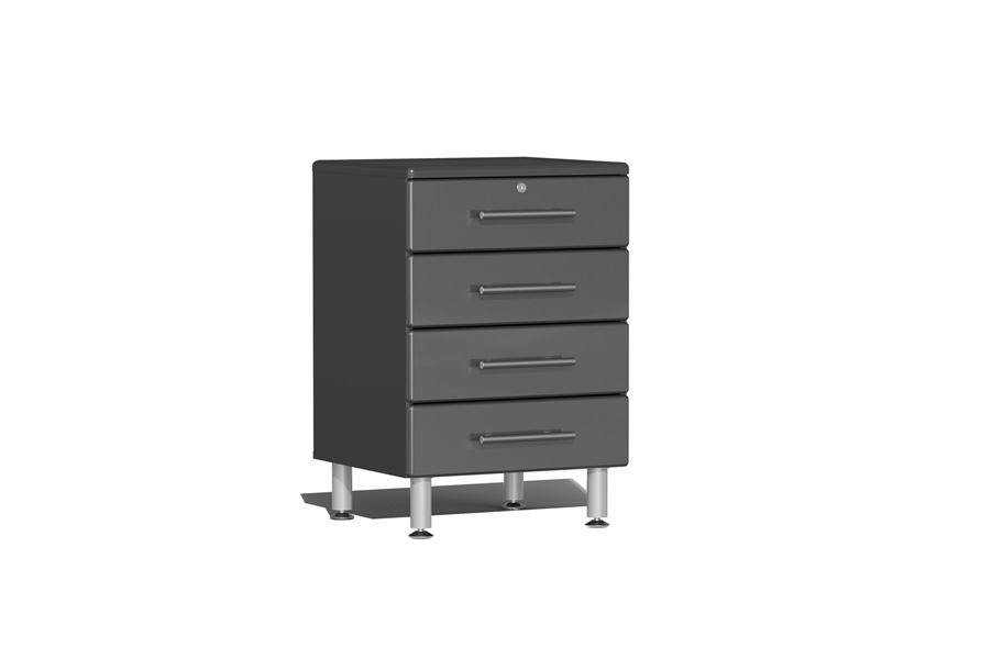 Ulti-MATE Garage 2.0 4-Drawer Base Cabinet - Graphite Grey Metallic