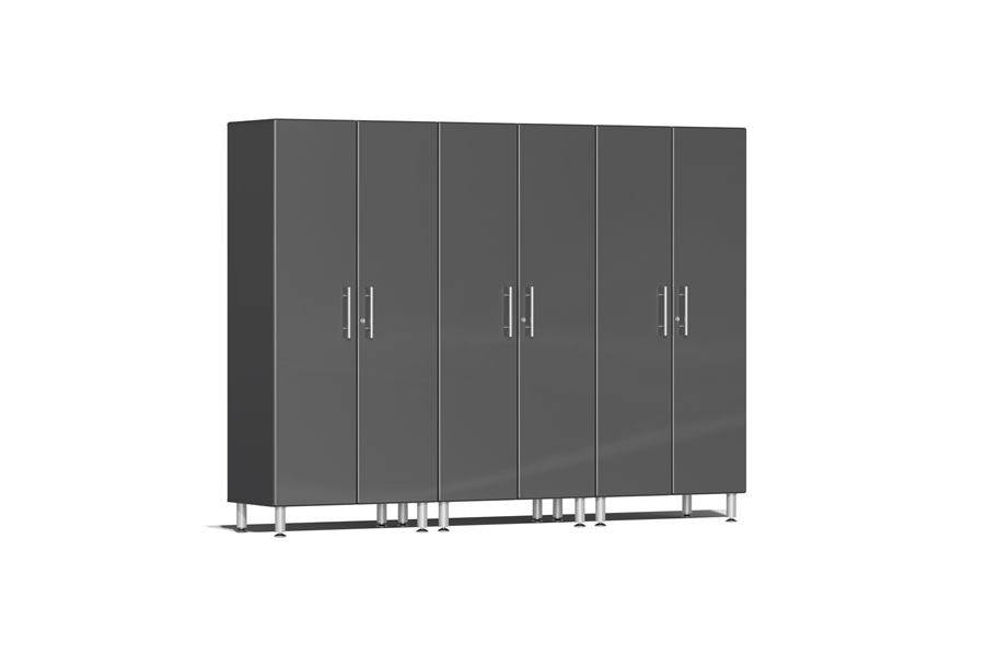 Ulti-MATE Garage 2.0 3-PC Tall Cabinet Kit - Graphite Grey Metallic