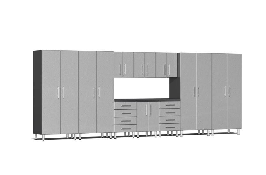 Ulti-MATE Garage 2.0 11-PC Kit w/ Workstation - Stardust Silver Metallic