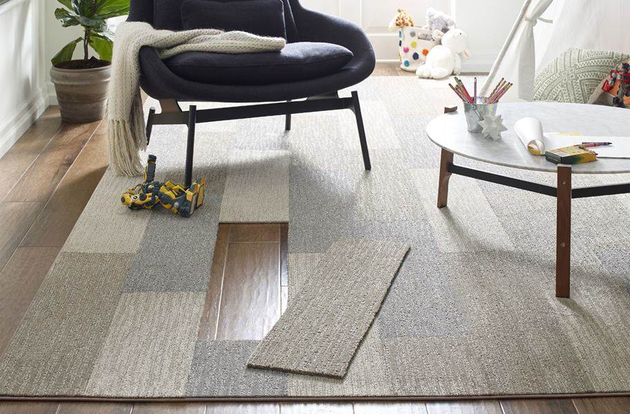 Shaw Floorigami Dynamic Vision Carpet Plank - view 1