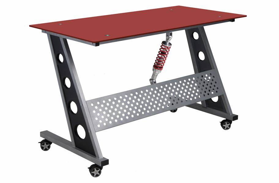 PitStop Compact Desk - Red - view 4