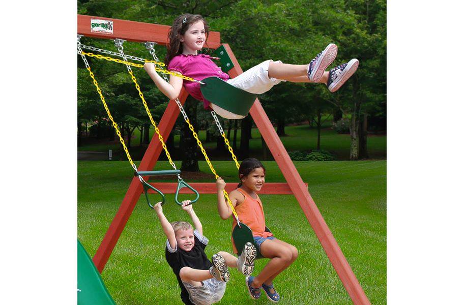 Double Down Wooden Swing Set - view 4