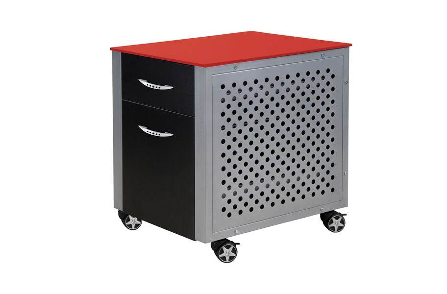 PitStop File Cabinet - Red - view 3