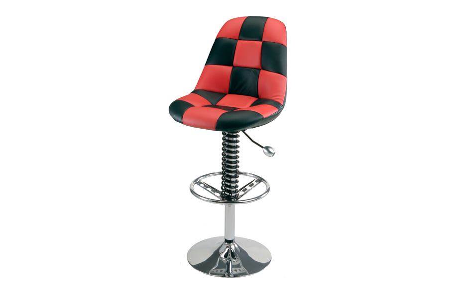PitStop Pit Crew Bar Chair - Red/Black
