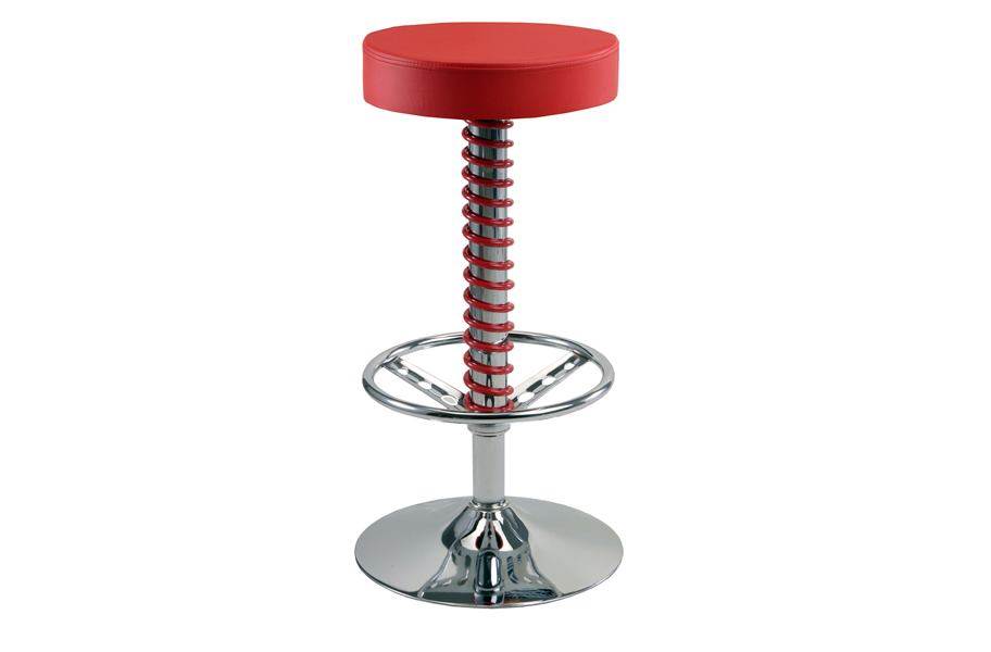 PitStop Pit Crew Bar Stool - Red