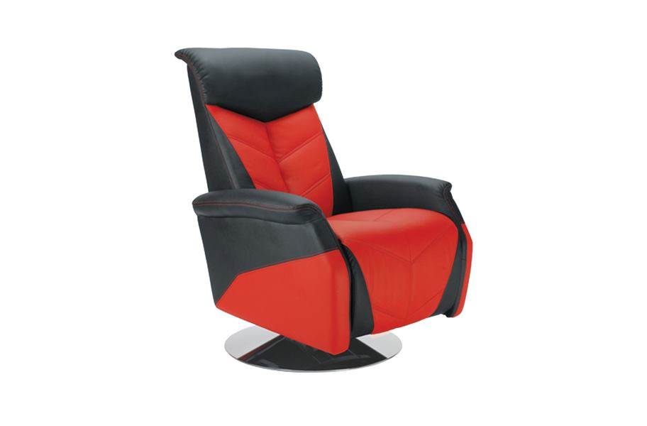 PitStop RRC Racing Recliner Chair - Black/Red