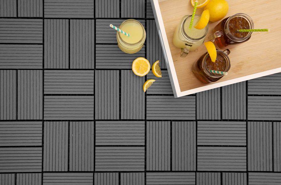 Helios Composite Deck Tiles 8 Slat, Composite Floor Tiles Outdoor