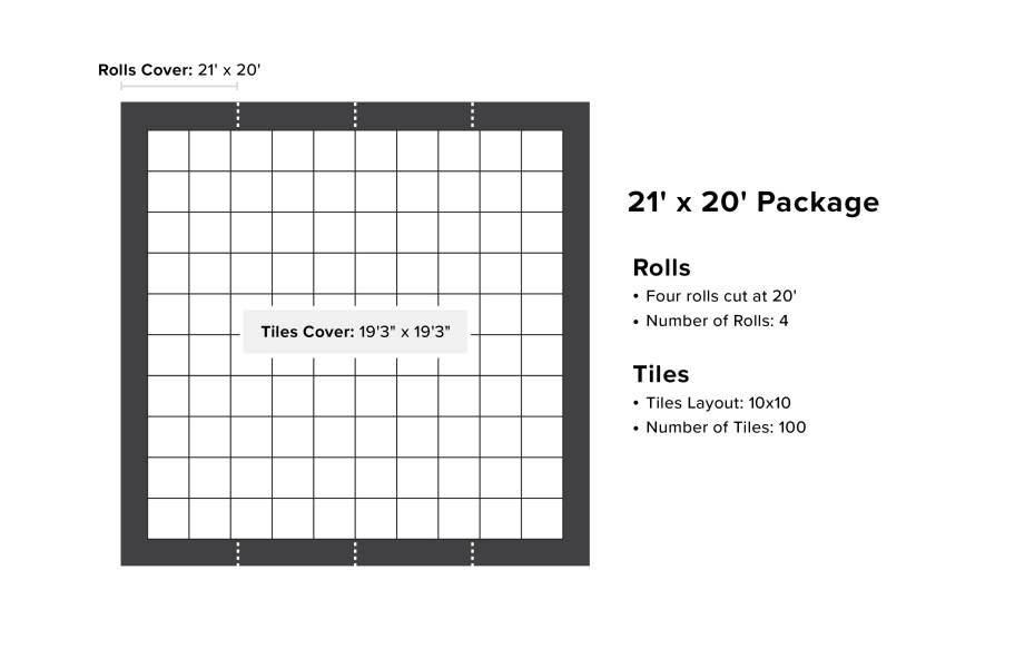 ProStep Dance Floor Package with Subfloor - 21' x 20' - view 14