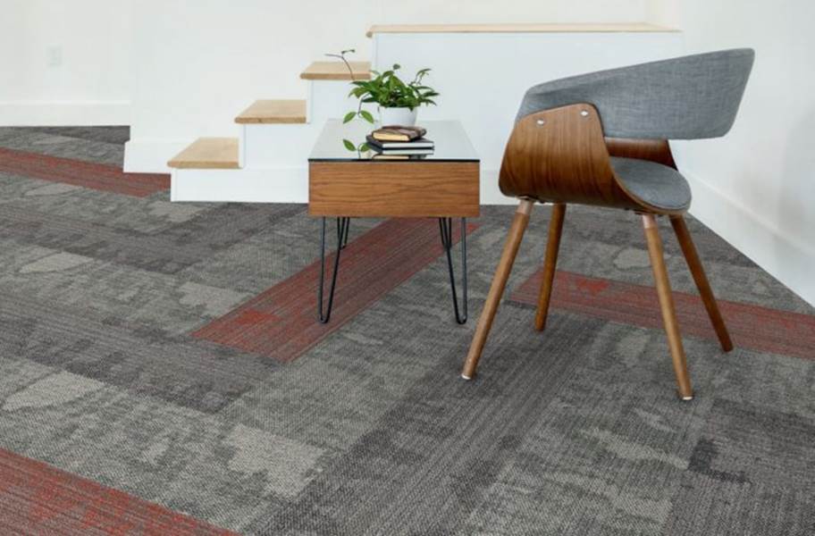 EF Contract Seep Carpet Planks - Charred, Matador, Quarry(Blot)
