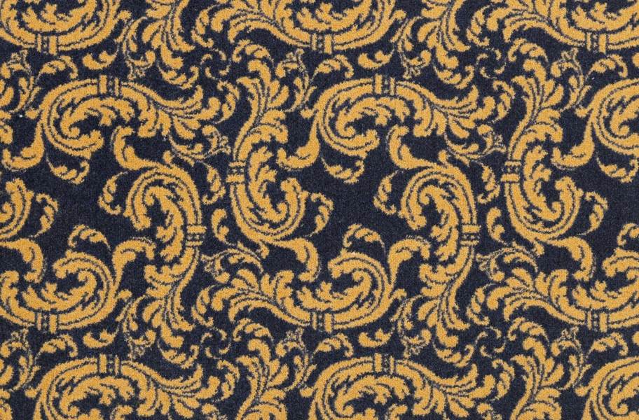 Joy Carpets Scrollwork Carpet - Navy