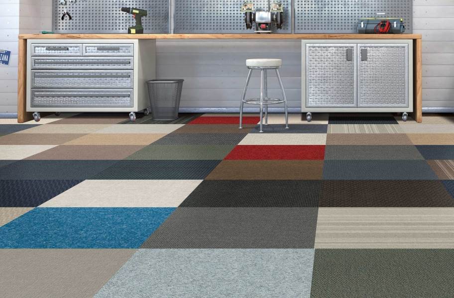 Infinite Carpet Tiles Assorted, Mosaic Rug Tiles
