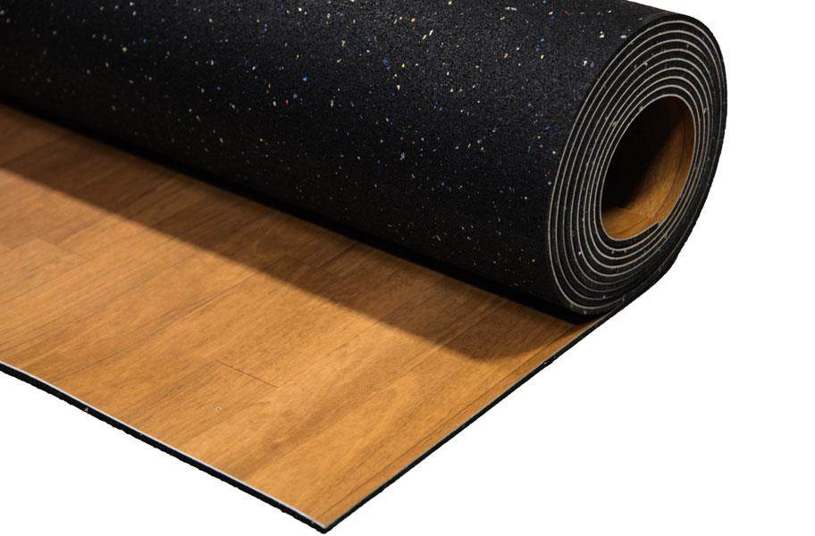 Wood Look Marley Rolls Backed, Rubber Underlayment For Hardwood Floors