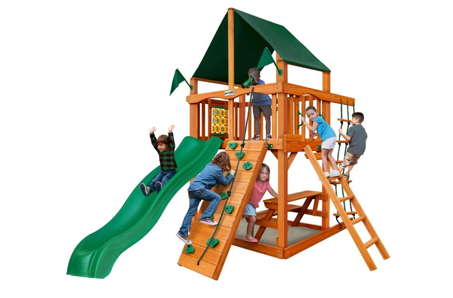Chateau Tower Playset - Forest Green Canopy