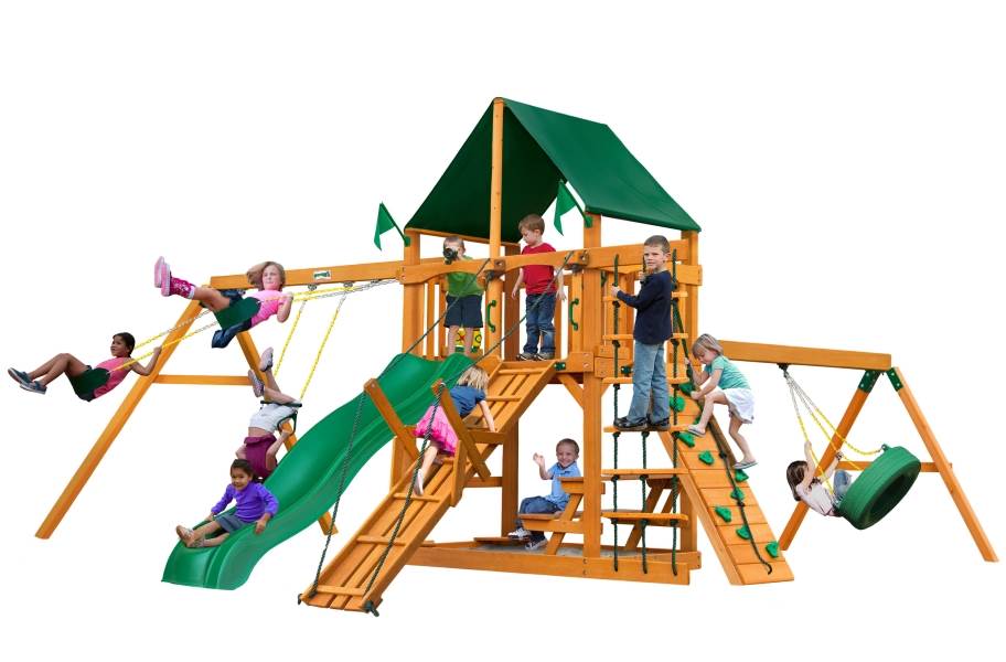 Frontier Playset - Canvas Forest Green Canopy