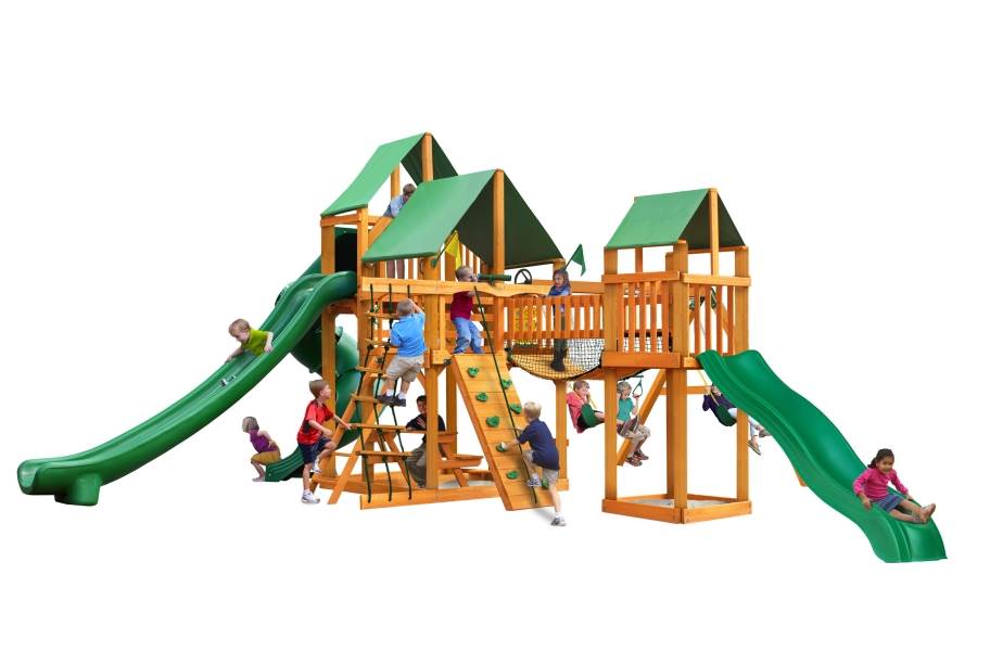 Treasure Trove II Playhouse - Deluxe Green Canopy - view 3