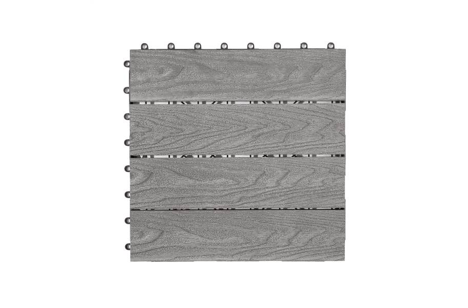 Century Outdoor Composite Deck Board Tiles - Grey - view 7