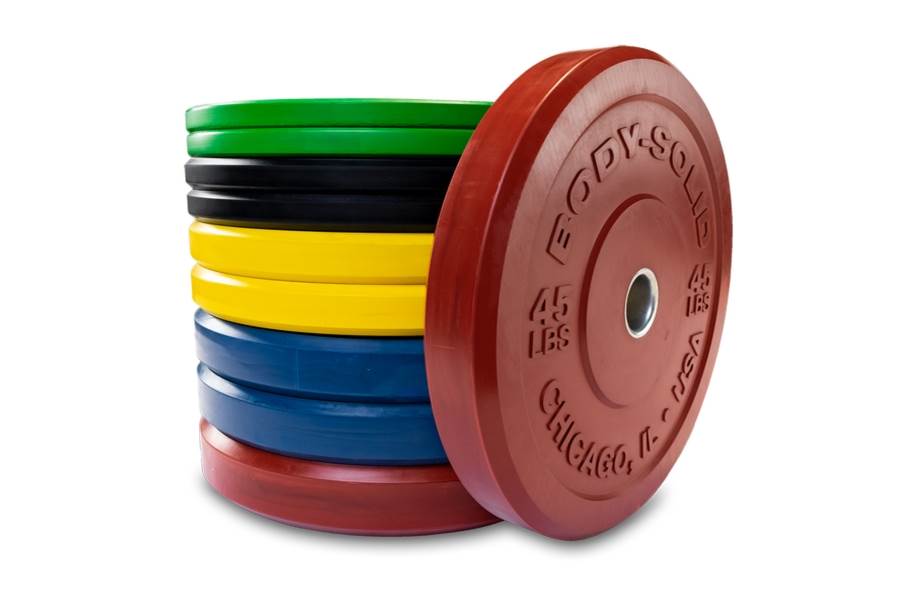 Body-Solid Chicago Extreme Colored Bumper Plates - view 8