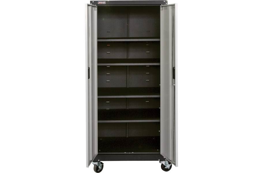 Homak 2-Door Tall Mobile Cabinet w/Shelves - view 2