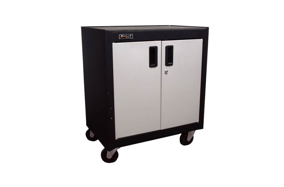 Homak 2-Door Mobile Cabinet w/Pull Out Drawer