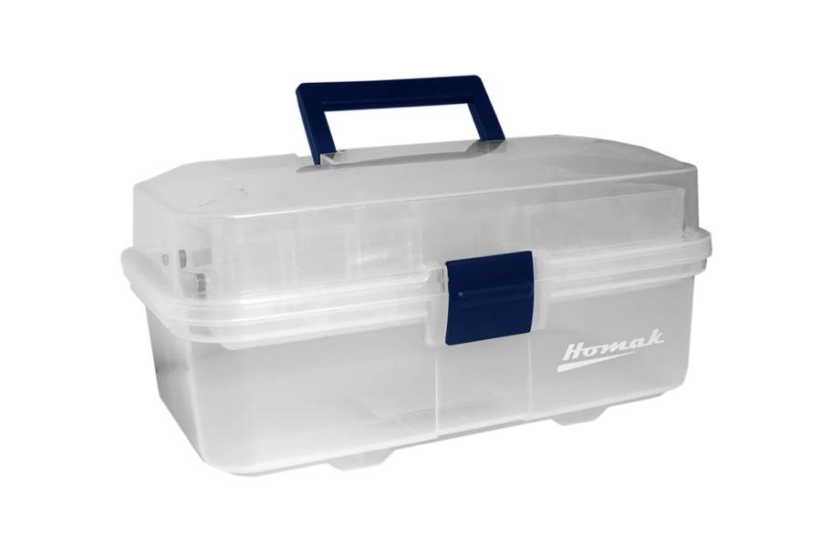 Homak 13" Transparent Toolbox w/ Tray 