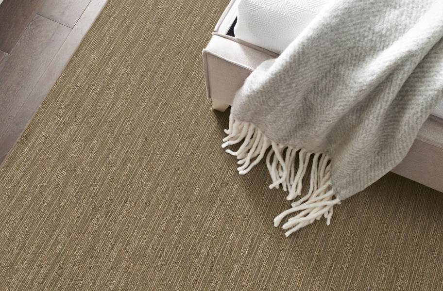 Shaw Floorigami Striation Carpet Plank - Twine