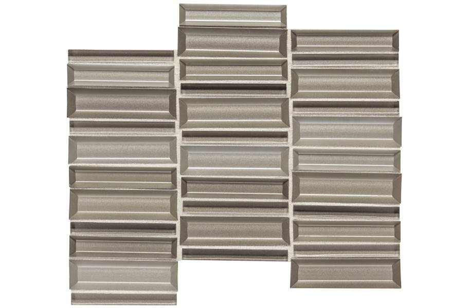 Daltile Cascading Waters Glass Mosaic - Silver Surge - view 6