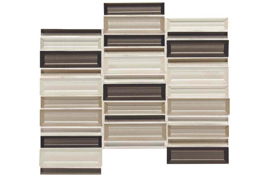 Daltile Cascading Waters Glass Mosaic - Earth Tide