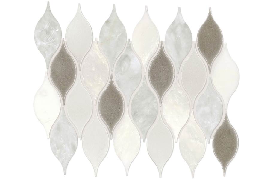 Daltile Stone Decorative Accents - Leaf Lumia White