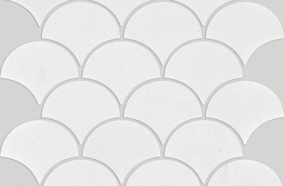 Shaw Chateau Natural Stone Ornamentals Tile - Fan Thassos