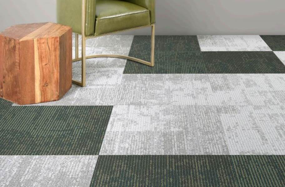 EF Contract Artisan Carpet Tiles - Moleskin & Beryl - view 2