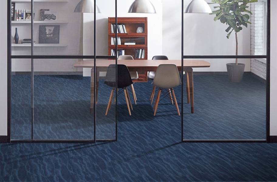 Joy Carpets Riverine Carpet Tiles - Baltic Blue - view 1