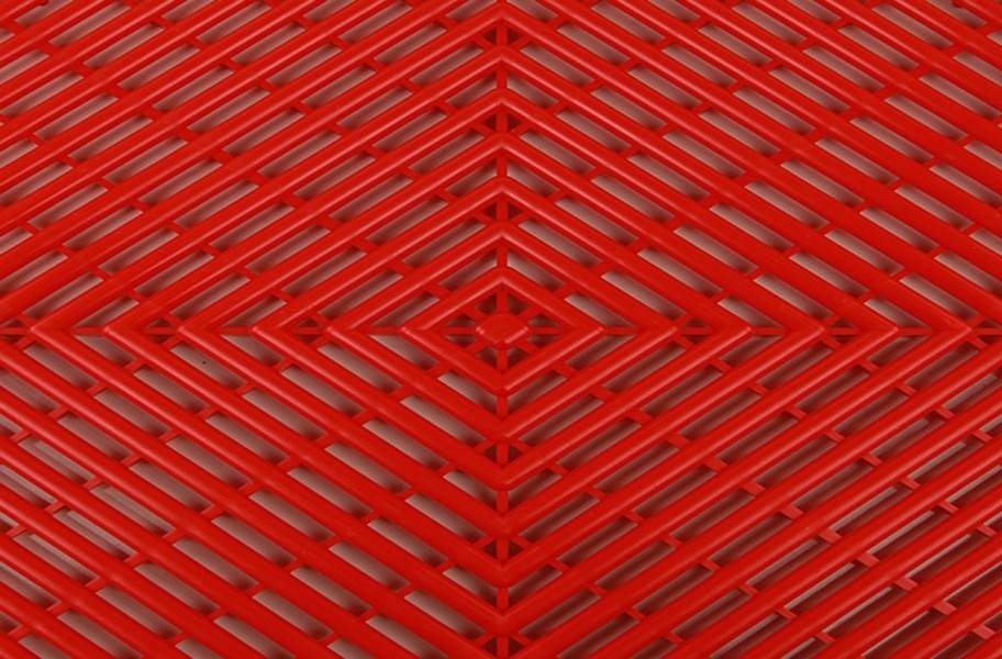 Grid-Loc Garage Tiles™ - Vented Victory Red