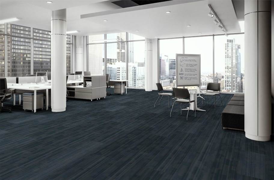 EF Contract Time Zone Carpet Tiles - Cosmic Blue