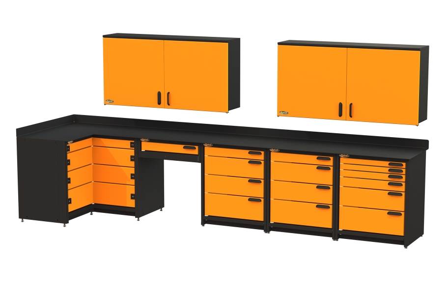 Swivel Storage Corner Unit XL w/Wall Cabinets - view 2