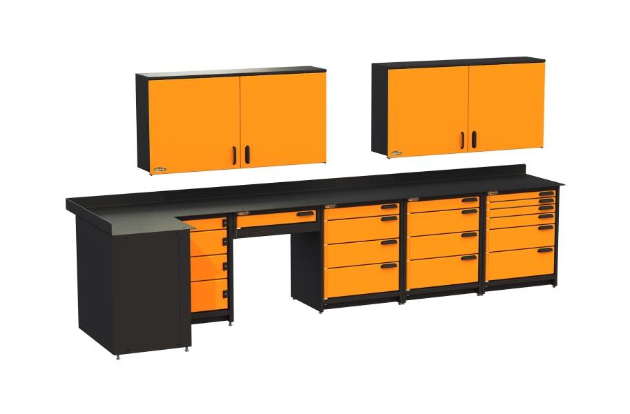 Swivel Storage Corner Unit XL w/Wall Cabinets - view 5